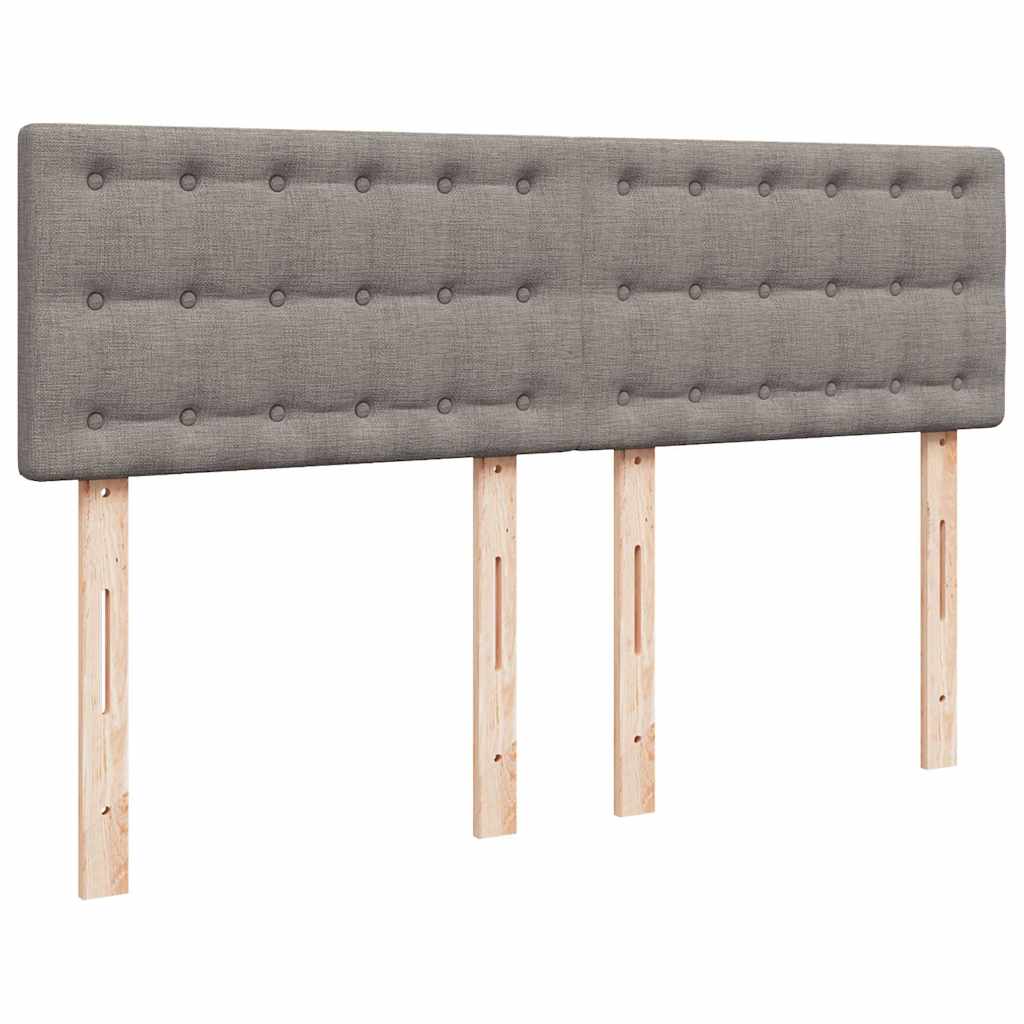 Giroletto a Molle con Materasso Tortora 160x200 cm in Tessuto | homemem39