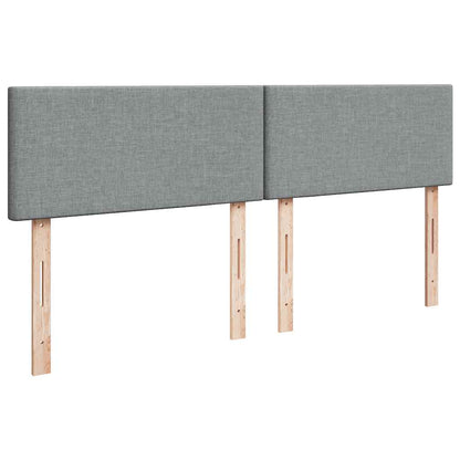 Giroletto a Molle con Materasso Grigio Chiaro180x200 cm Tessuto - homemem39