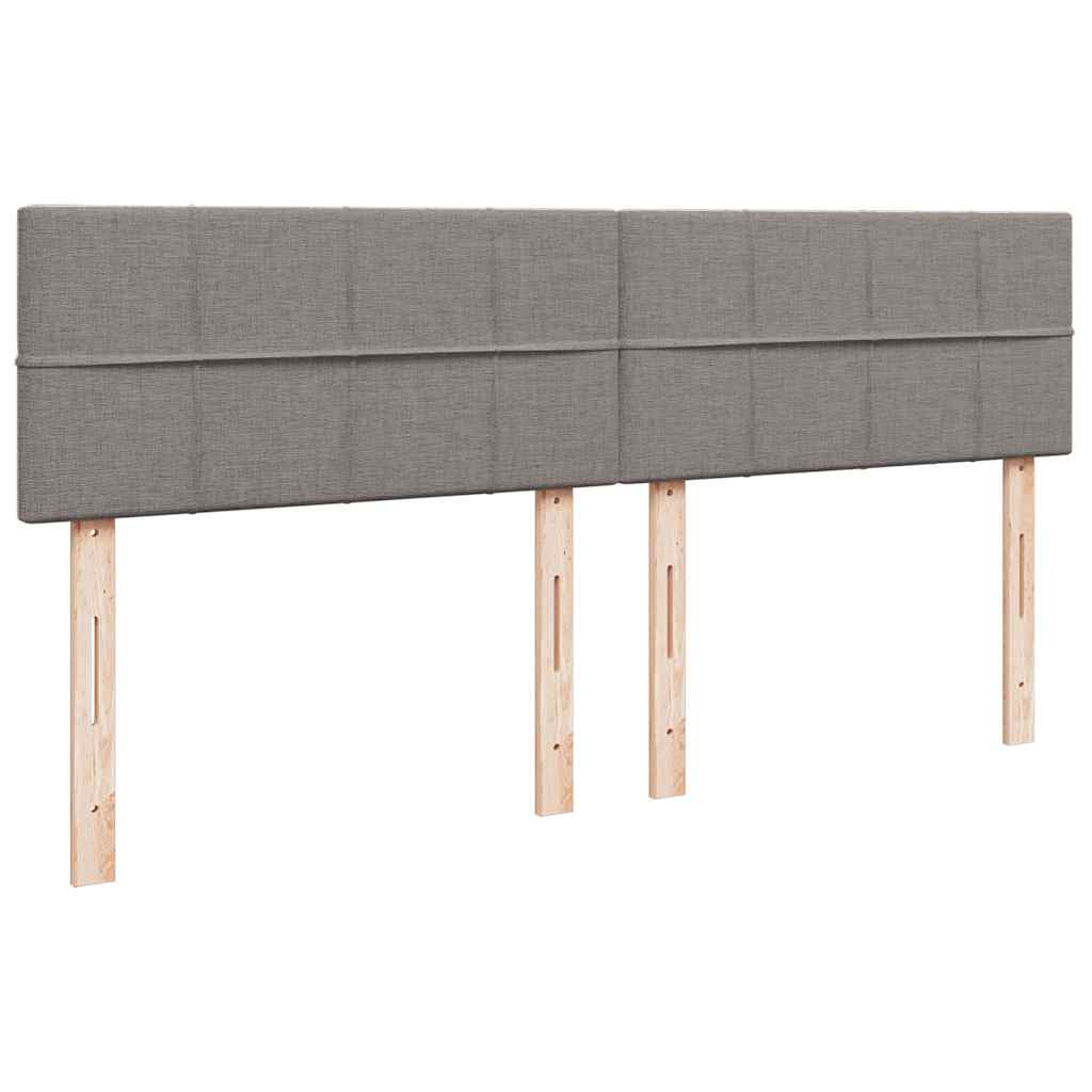 Giroletto a Molle con Materasso Tortora 180x200 cm in Tessuto | homemem39