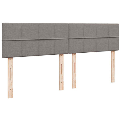Giroletto a Molle con Materasso Tortora 180x200 cm in Tessuto | homemem39