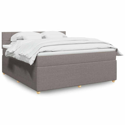 Giroletto a Molle con Materasso Tortora 180x200 cm in Tessuto | homemem39