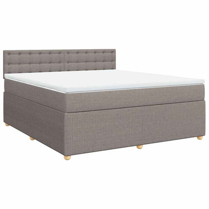 Giroletto a Molle con Materasso Tortora 180x200 cm in Tessuto | homemem39