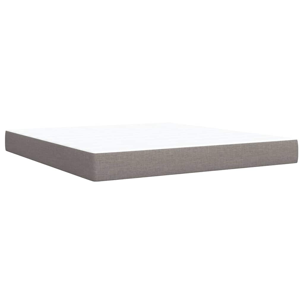 Giroletto a Molle con Materasso Tortora 180x200 cm in Tessuto | homemem39