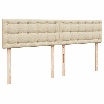Giroletto a Molle con Materasso Crema 180x200 cm in Tessuto | homemem39