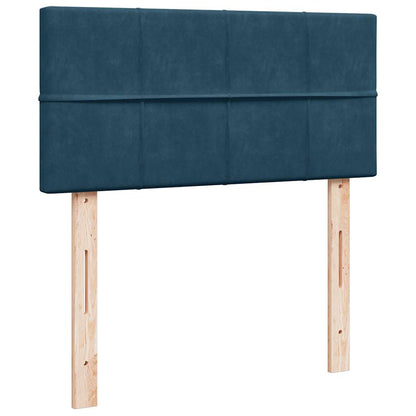 Giroletto a Molle con Materasso Blu 90x190 cm in Velluto | homemem39