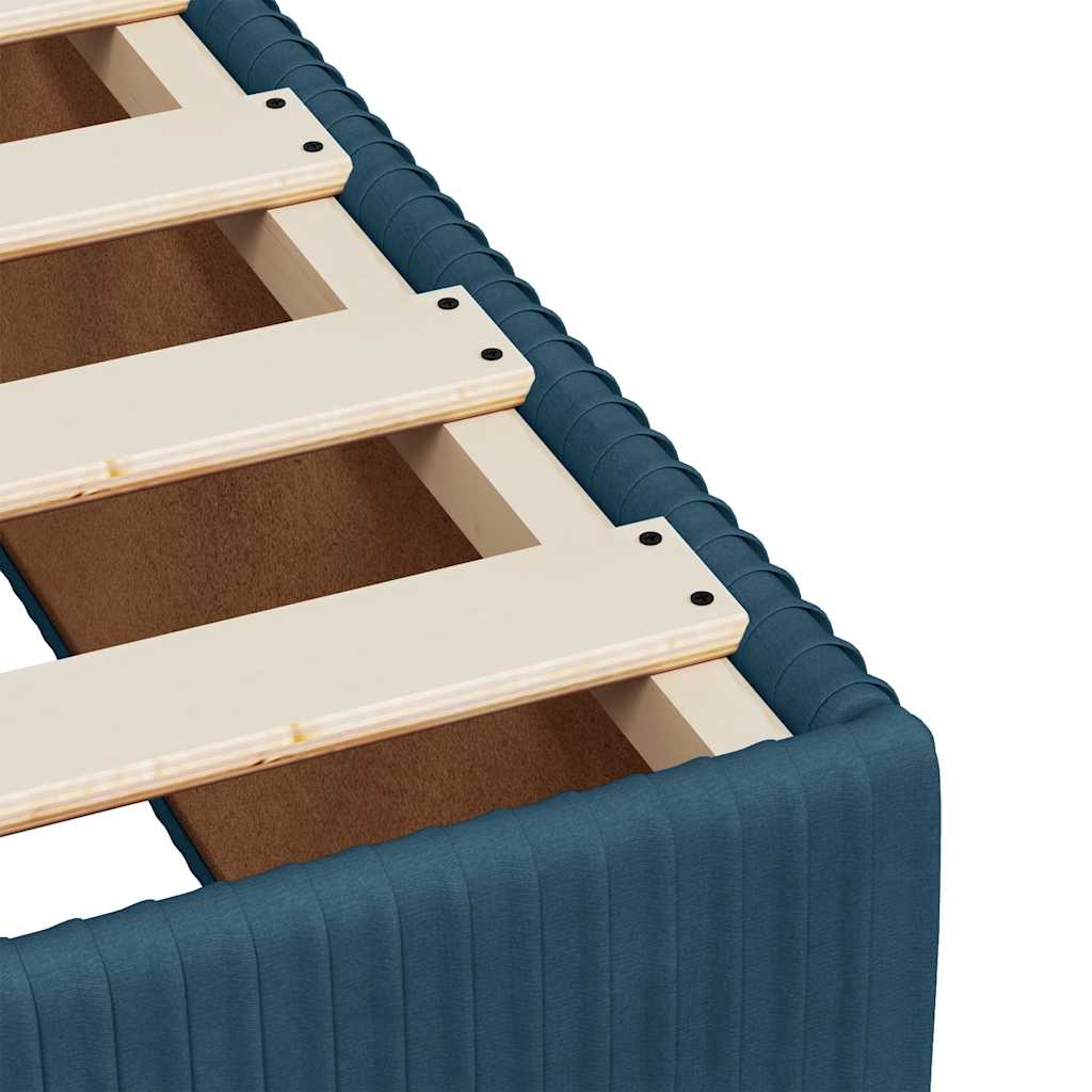 Giroletto a Molle con Materasso Blu 90x200 cm in Velluto | homemem39