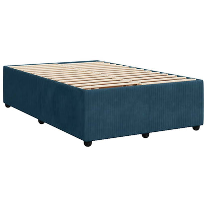 Giroletto a Molle con Materasso Blu 120x190 cm in Velluto | homemem39