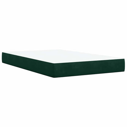 Giroletto a Molle con Materasso Verde Scuro 120x190 cm Velluto | homemem39