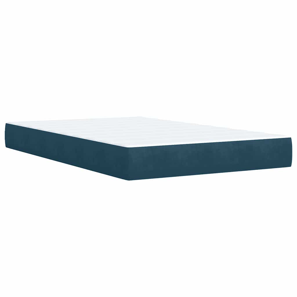 Giroletto a Molle con Materasso Blu 120x190 cm in Velluto | homemem39