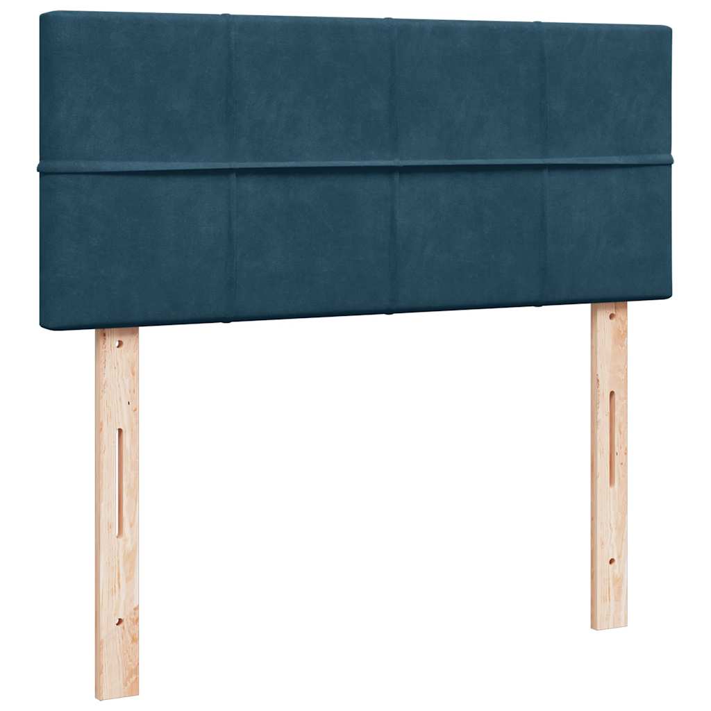 Giroletto a Molle con Materasso Blu 120x200 cm in Velluto | homemem39