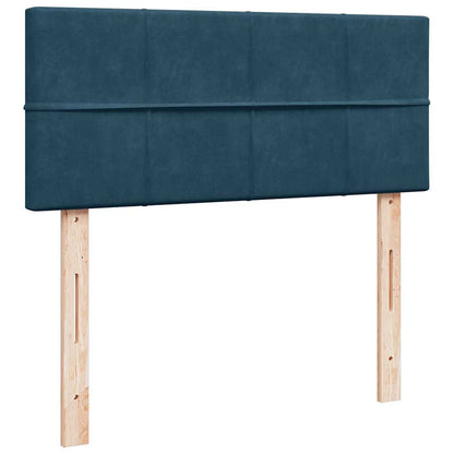 Giroletto a Molle con Materasso Blu 120x200 cm in Velluto | homemem39