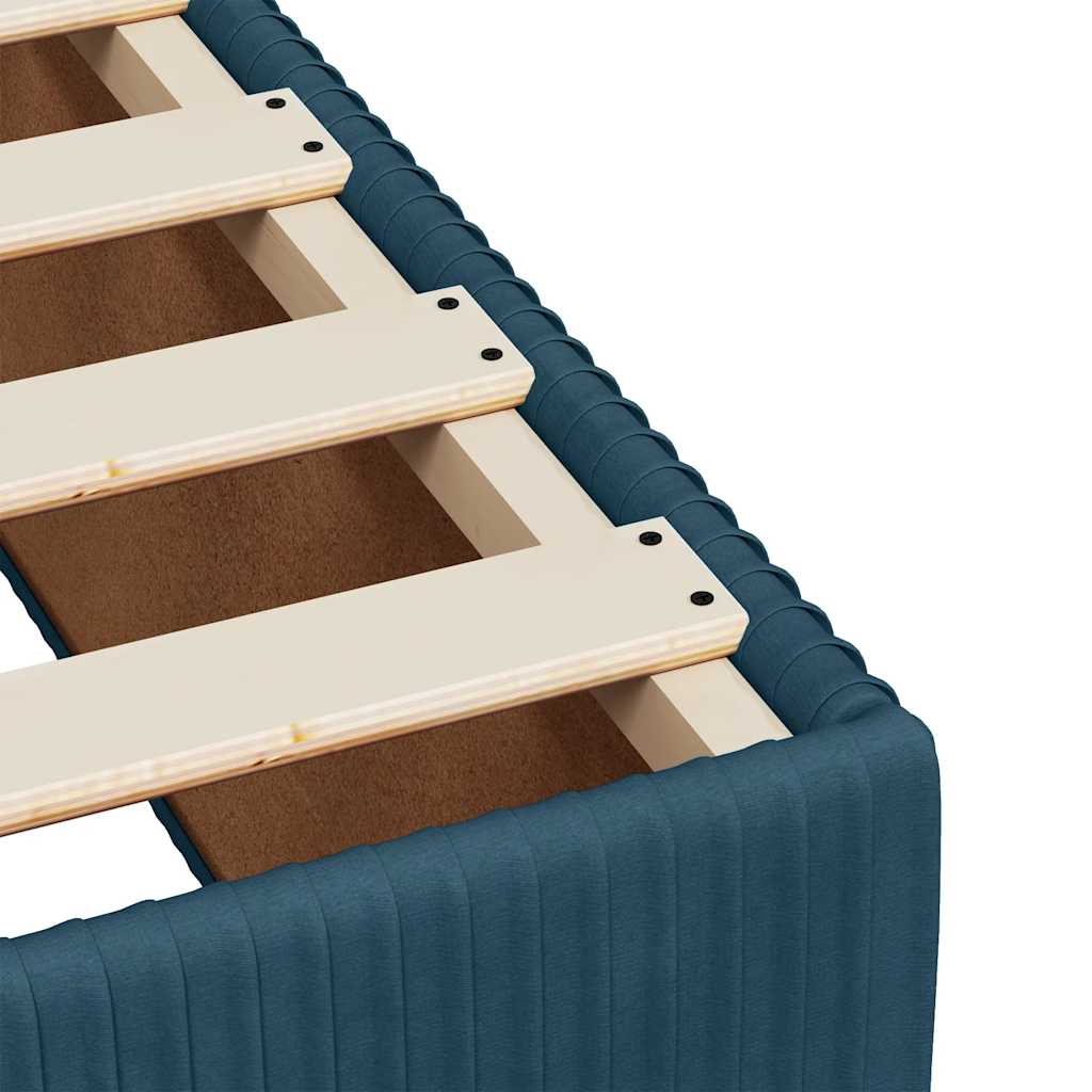 Giroletto a Molle con Materasso Blu 120x200 cm in Velluto | homemem39