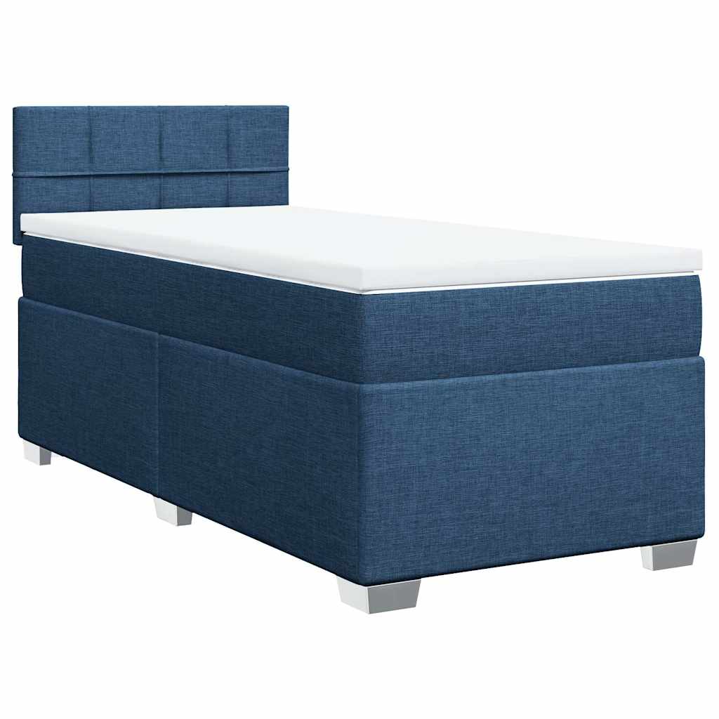 Giroletto a Molle con Materasso Blu 80x200 cm inTessuto | homemem39