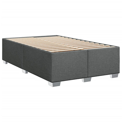Giroletto a Molle con Materasso Grigio Scuro 90x190 cm Tessuto