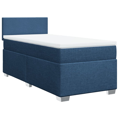 Giroletto a Molle con Materasso Blu 90x200 cm inTessuto | homemem39