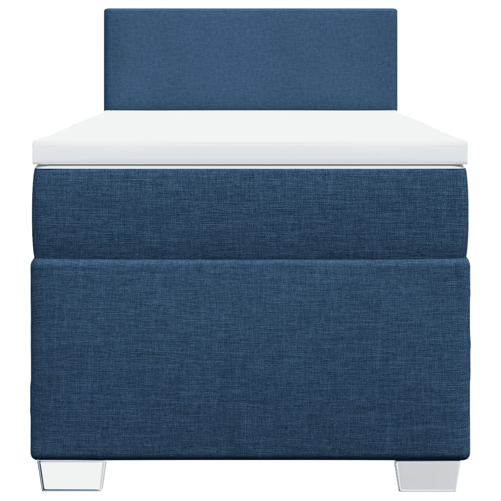 Giroletto a Molle con Materasso Blu 90x200 cm inTessuto | homemem39