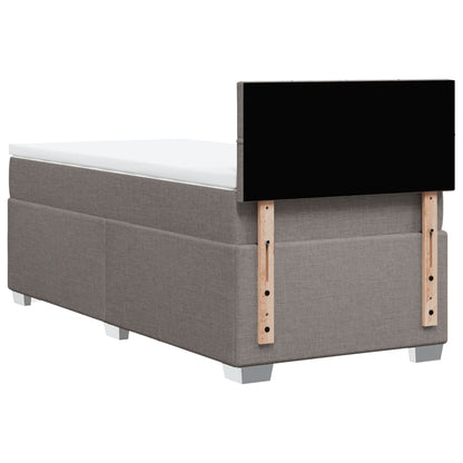Giroletto a Molle con Materasso Tortora 90x200 cm inTessuto | homemem39
