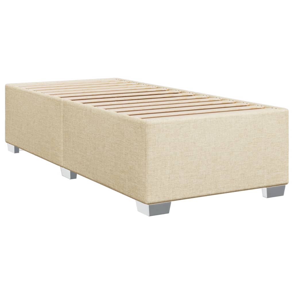Giroletto a Molle con Materasso Crema 90x200 cm inTessuto | homemem39