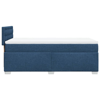 Giroletto a Molle con Materasso Blu 90x200 cm inTessuto | homemem39