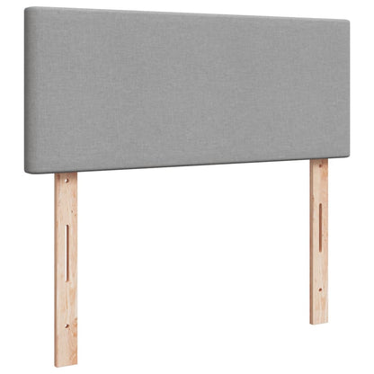 Giroletto a Molle con Materasso Grigio Chiaro 120x190cm Tessuto | homemem39