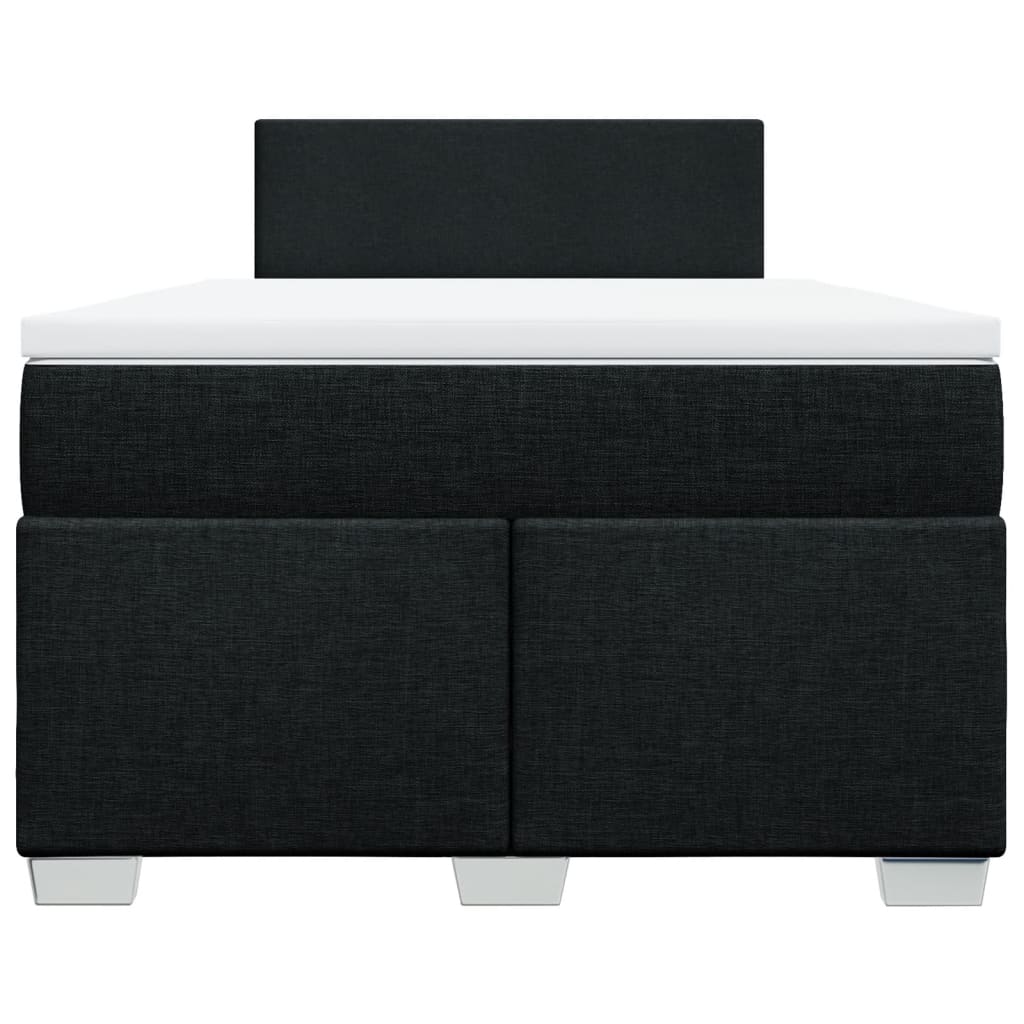 Giroletto a Molle con Materasso Nero 120x190 cm in Tessuto | homemem39
