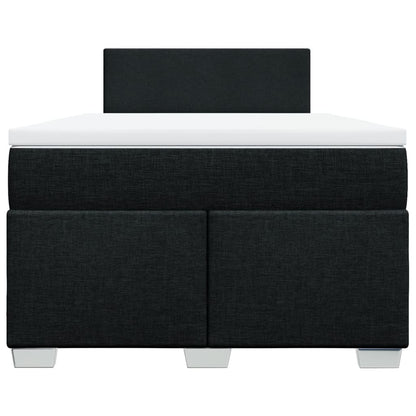 Giroletto a Molle con Materasso Nero 120x190 cm in Tessuto | homemem39