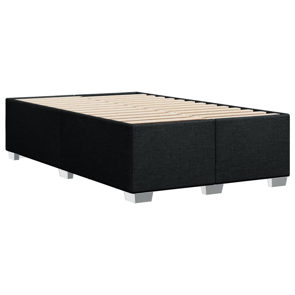 Giroletto a Molle con Materasso Nero 120x190 cm in Tessuto | homemem39