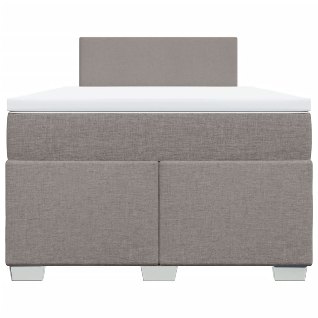 Giroletto a Molle con Materasso Tortora 120x190 cm in Tessuto | homemem39