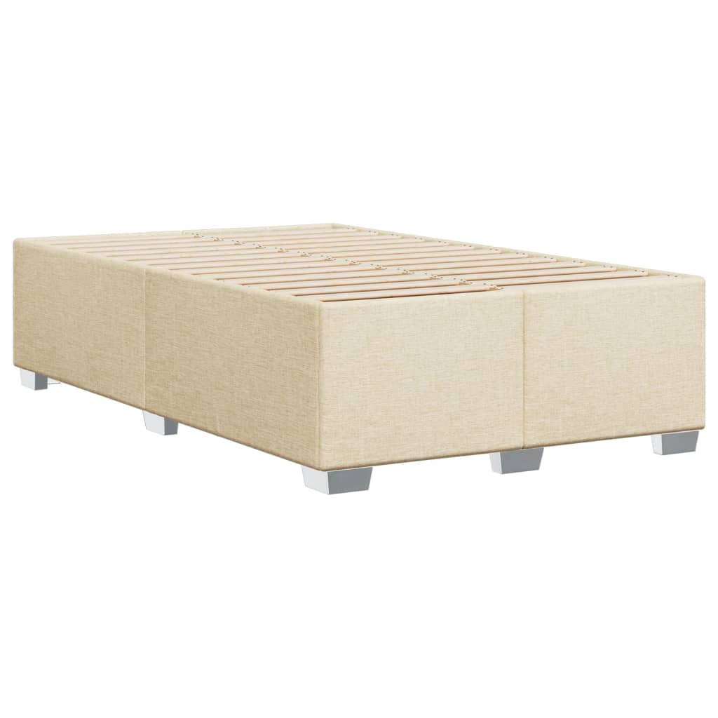Giroletto a Molle con Materasso Crema 120x190 cm in Tessuto | homemem39