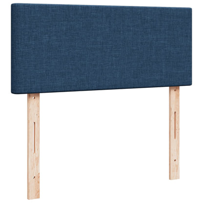 Giroletto a Molle con Materasso Blu 120x190 cm in Tessuto