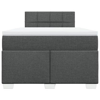 Giroletto a Molle con Materasso Grigio Scuro 120x190cm Tessuto | homemem39