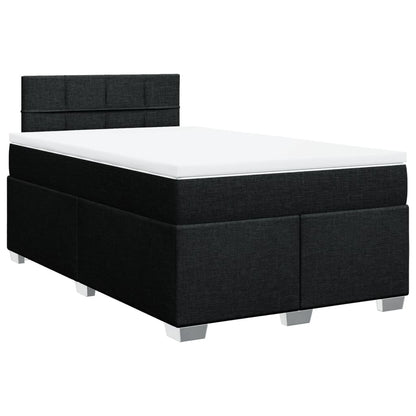 Giroletto a Molle con Materasso Nero 120x190 cm in Tessuto | homemem39