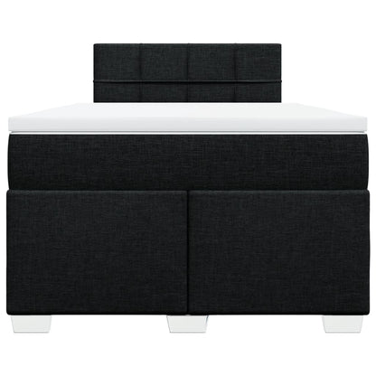 Giroletto a Molle con Materasso Nero 120x190 cm in Tessuto | homemem39