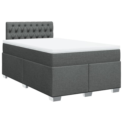 Giroletto a Molle con Materasso Grigio Scuro 120x190cm Tessuto | homemem39