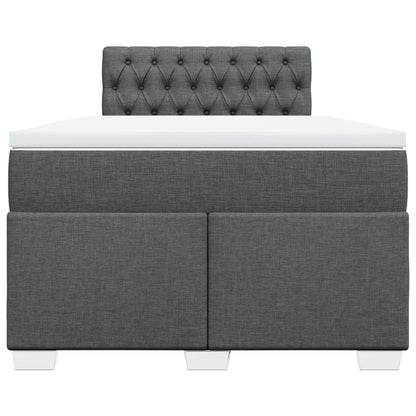 Giroletto a Molle con Materasso Grigio Scuro 120x190cm Tessuto | homemem39