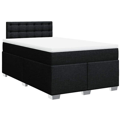 Giroletto a Molle con Materasso Nero 120x190 cm in Tessuto | homemem39