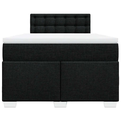Giroletto a Molle con Materasso Nero 120x190 cm in Tessuto | homemem39
