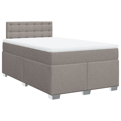 Giroletto a Molle con Materasso Tortora 120x190 cm in Tessuto