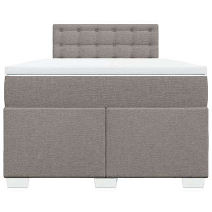 Giroletto a Molle con Materasso Tortora 120x190 cm in Tessuto