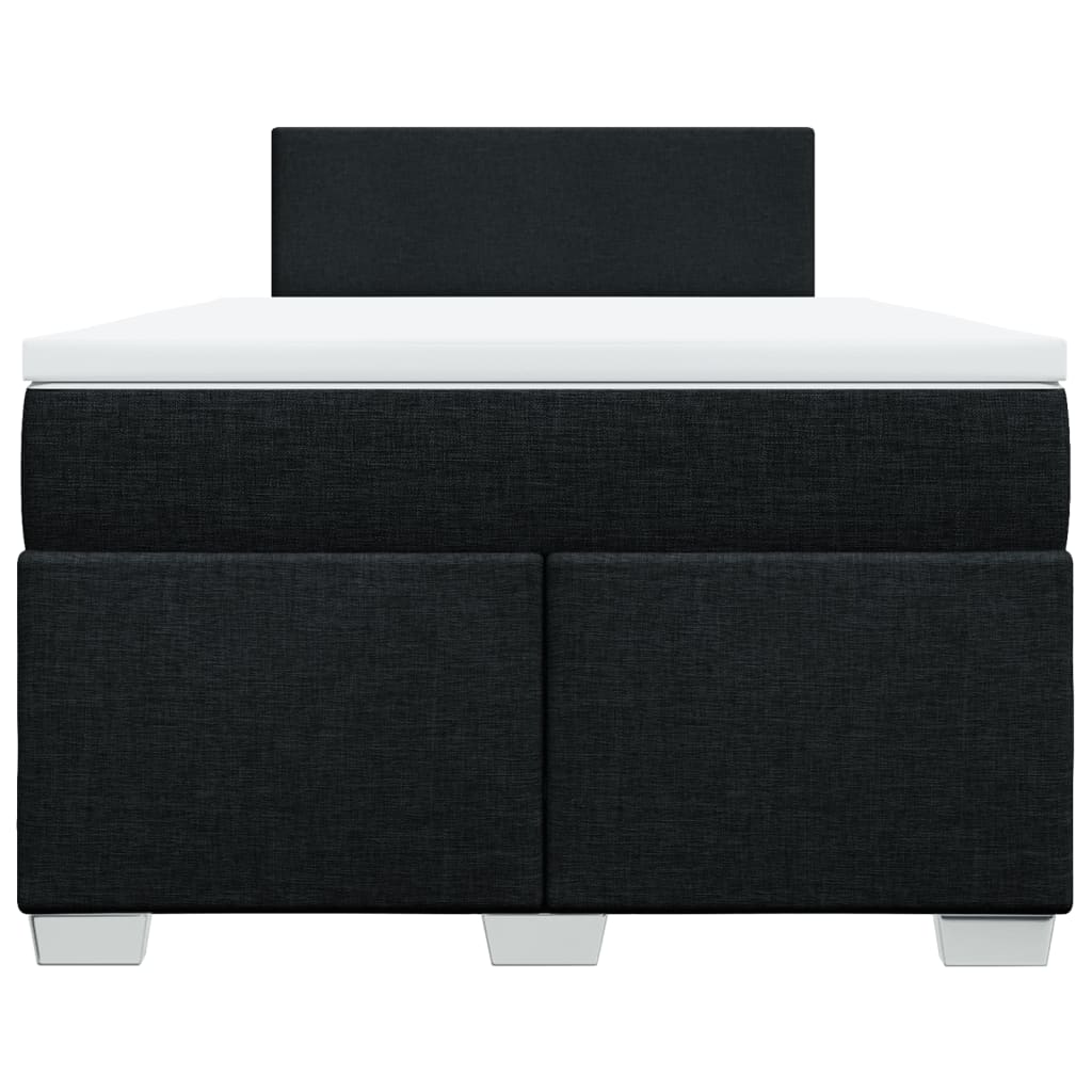 Giroletto a Molle con Materasso Nero 120x200 cm in Tessuto | homemem39
