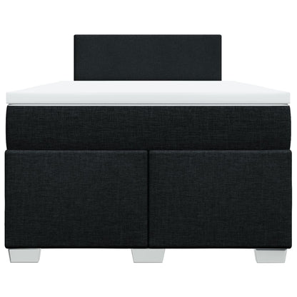 Giroletto a Molle con Materasso Nero 120x200 cm in Tessuto | homemem39