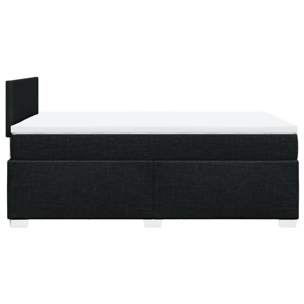 Giroletto a Molle con Materasso Nero 120x200 cm in Tessuto | homemem39