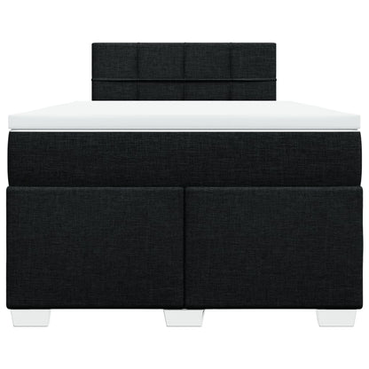Giroletto a Molle con Materasso Nero 120x200 cm in Tessuto | homemem39
