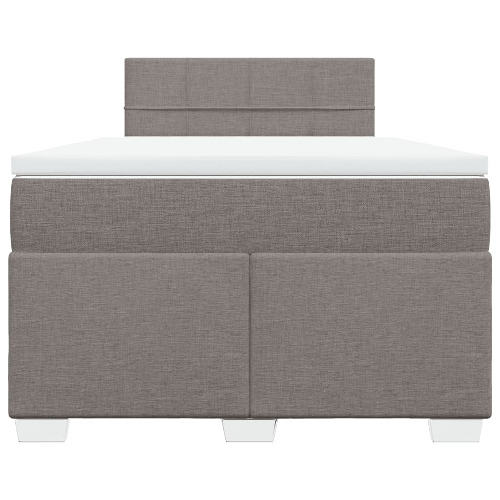 Giroletto a Molle con Materasso Tortora 120x200 cm in Tessuto | homemem39