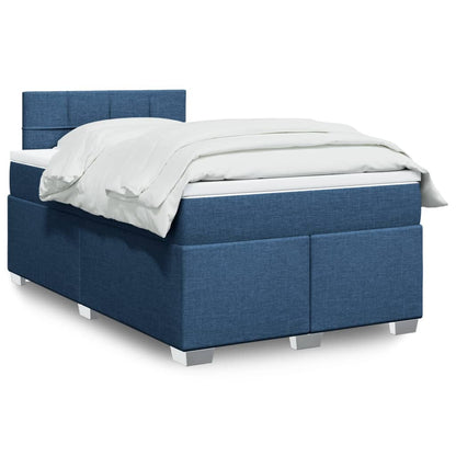 Giroletto a Molle con Materasso Blu 120x200 cm in Tessuto | homemem39