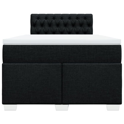 Giroletto a Molle con Materasso Nero 120x200 cm in Tessuto | homemem39