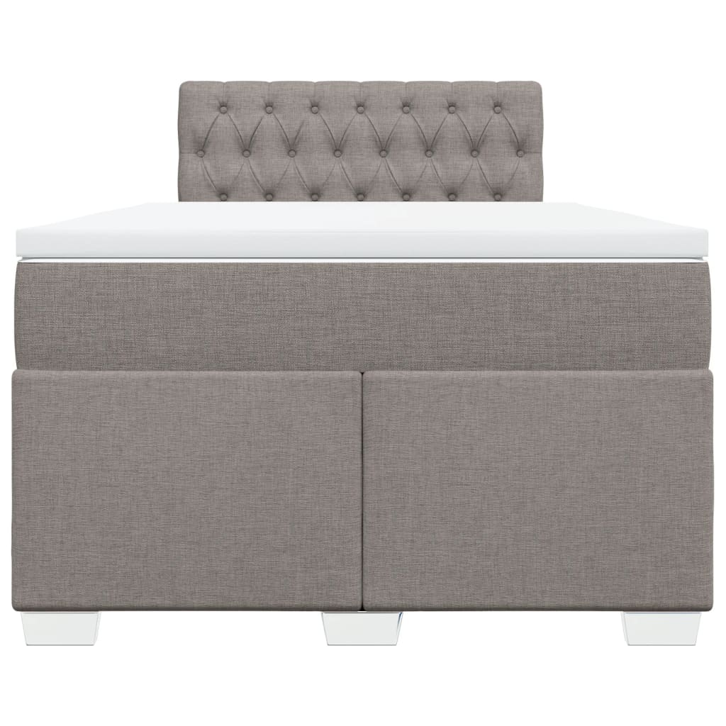 Giroletto a Molle con Materasso Tortora 120x200 cm in Tessuto | homemem39