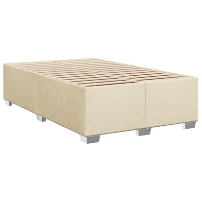 Giroletto a Molle con Materasso Crema 120x200 cm in Tessuto | homemem39