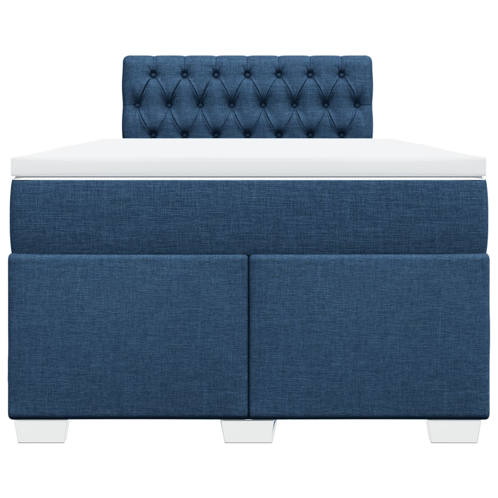 Giroletto a Molle con Materasso Blu 120x200 cm in Tessuto | homemem39