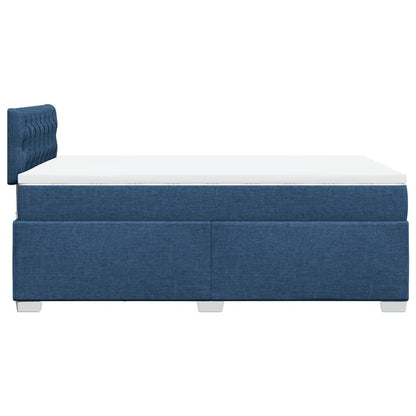 Giroletto a Molle con Materasso Blu 120x200 cm in Tessuto | homemem39